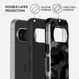 Burga Google Pixel 9/Pixel 9 Pro Cover Tough Night Black Camo