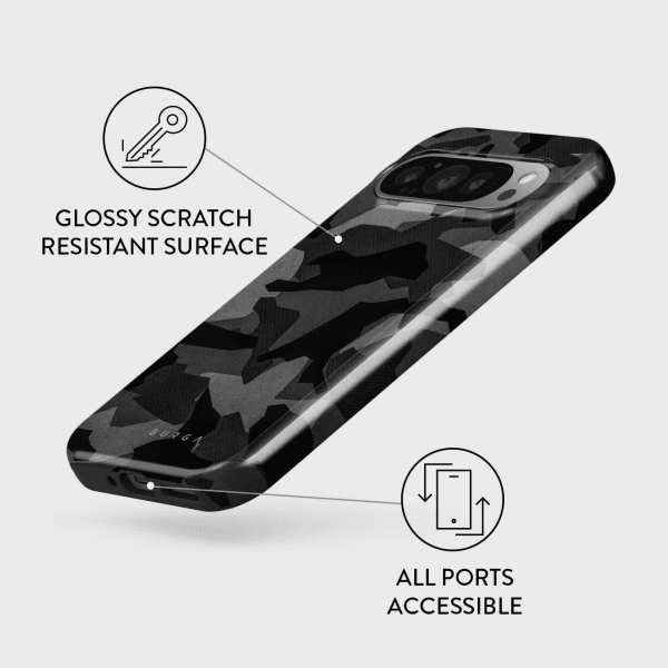 Burga Google Pixel 9 Pro XL Cover Tough Night Black Camo