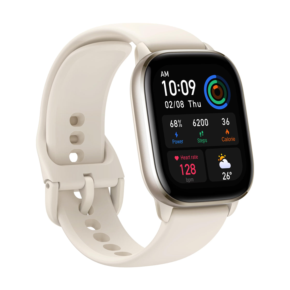 Brugt Amazfit GTS 4 Mini Hvid – Rigtig god stand