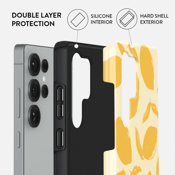 Burga Samsung Galaxy S25 Cover Tough Lemon Tart