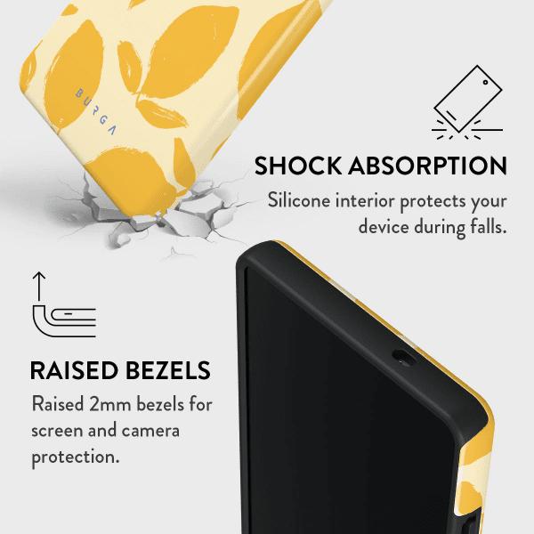 Burga Samsung Galaxy S25 Cover Tough Lemon Tart