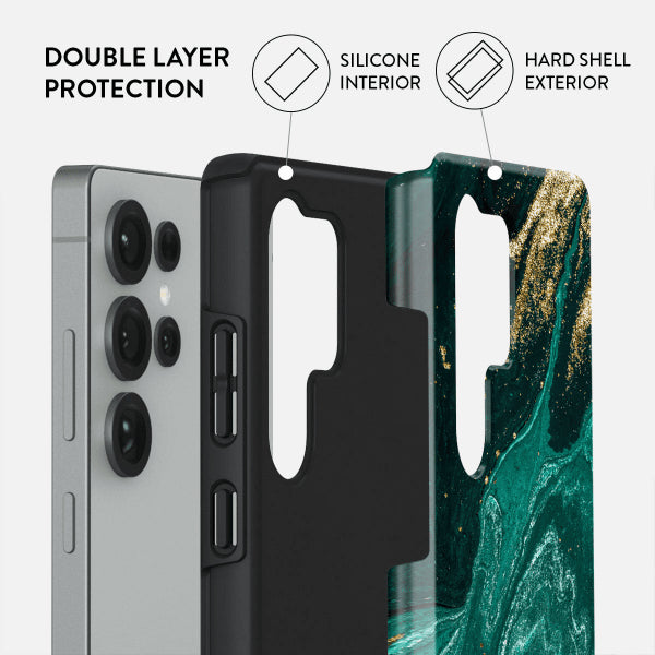 Burga Samsung Galaxy S25 Ultra Cover Tough Emerald Pool