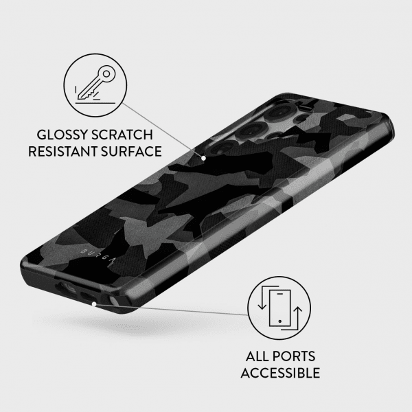 Burga Samsung Galaxy S25 Ultra Cover Tough Night Black Camo