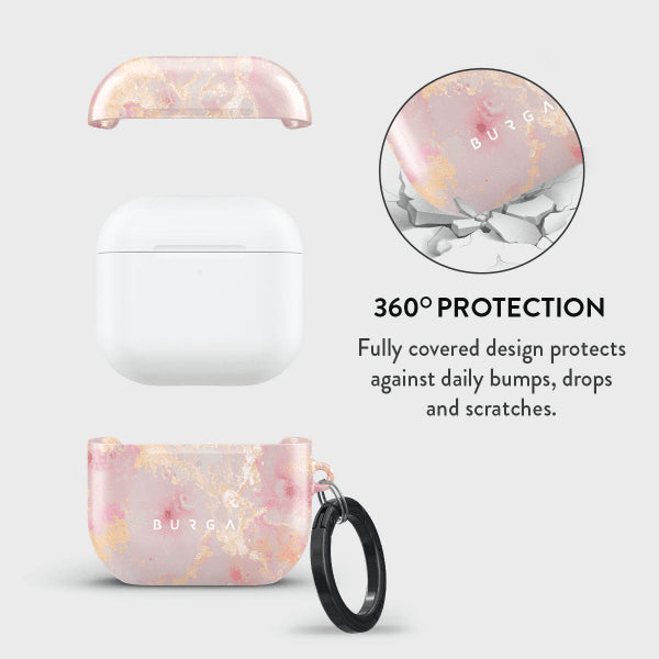 Burga AirPods 4 Cover Design Golden Coral