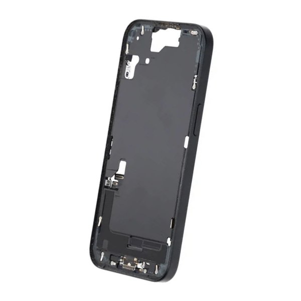Mellemramme med smådele til iPhone 15 - Hvid OEM