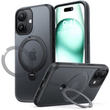 Torras iPhone 17 Cover Ostand Q3 Spin Obsidian Black