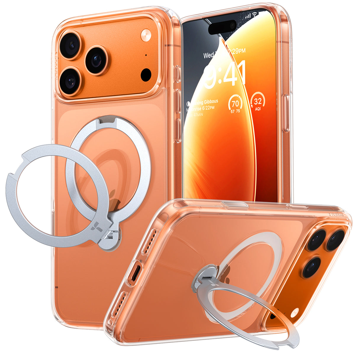 Torras iPhone 17 Pro Cover Ostand Q3 Spin Klar