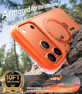 Torras iPhone 17 Pro Max Cover Ostand Q3 Spin Energy Orange