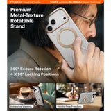 Torras iPhone 17 Pro Max Cover Ostand Q3 Vegskin Pearl Gray