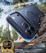 Torras iPhone 17 Pro Cover Ostand Q3 Spin Mørkeblå