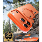 Torras iPhone 17 Pro Cover Ostand Q3 Spin Energy Orange