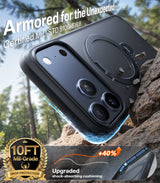 Torras iPhone 17 Pro Cover Ostand Q3 Spin Obsidian Black