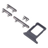 Knapper og SIM-kortholder til iPhone 16 Pro og 16 Pro Max - Sort
