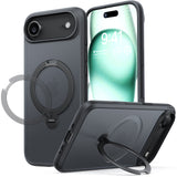 Torras iPhone Air Cover Ostand Q3 Spin Obsidian Black