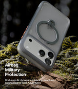 Torras iPhone 17 Pro Cover Ostand Q3 Air Shadow Black