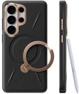 Torras Samsung Galaxy S26 Ultra Cover Ostand Q3 Vegskin Obsidian Black