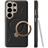 Torras Samsung Galaxy S26 Ultra Cover Ostand Q3 Vegskin Obsidian Black