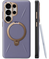 Torras Samsung Galaxy S26 Ultra Cover Ostand Q3 Vegskin Dark Purple