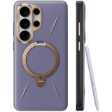 Torras Samsung Galaxy S26 Ultra Cover Ostand Q3 Vegskin Dark Purple