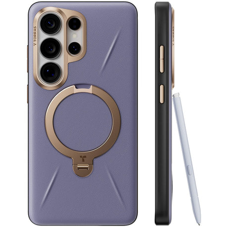 Torras Samsung Galaxy S26 Ultra Cover Ostand Q3 Vegskin Dark Purple