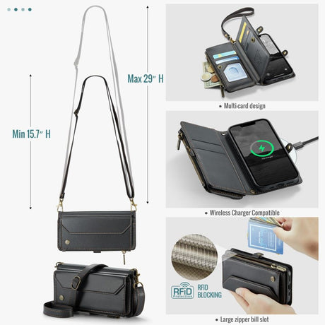 CaseMe iPhone 16e/iPhone 17e Etui C36 Series Sort