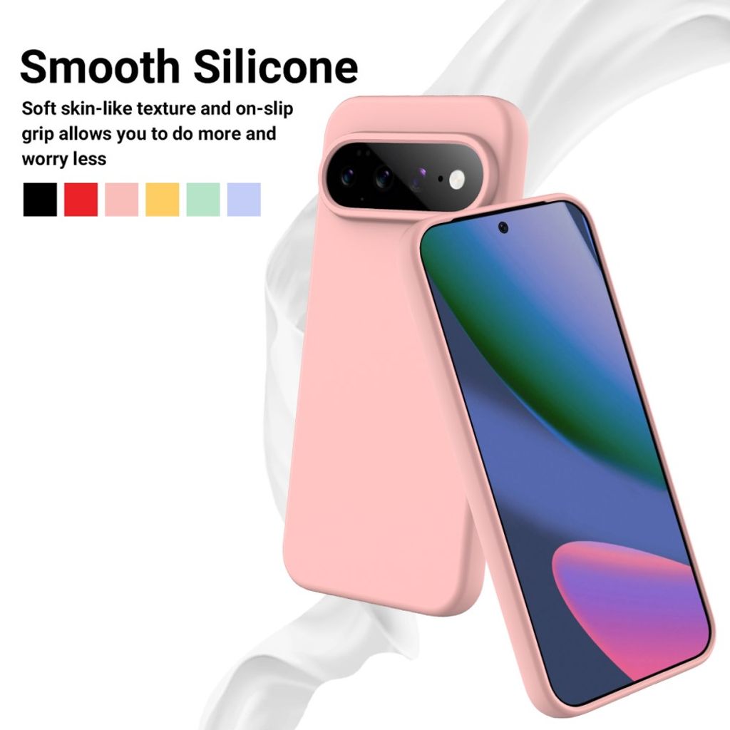 Google Pixel 11 Pro XL Cover med Strap Silikone Lyserød
