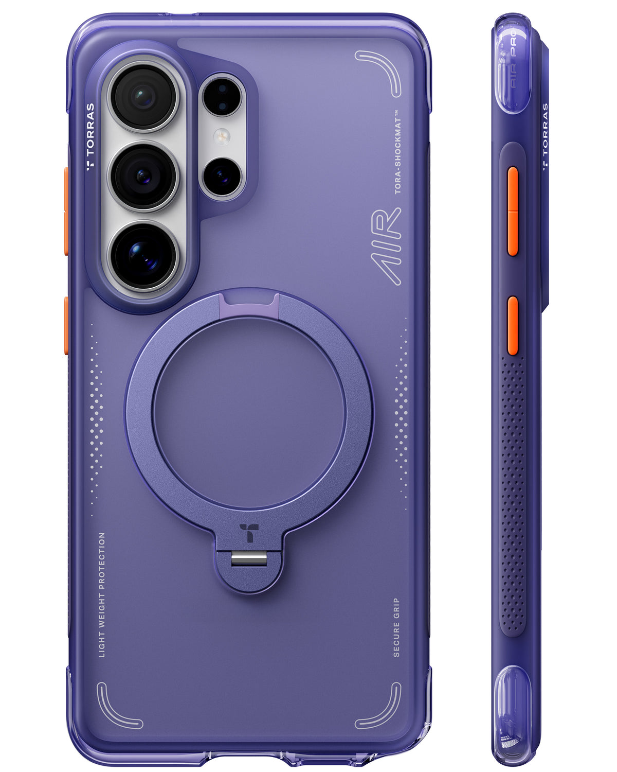 Torras Samsung Galaxy S26 Ultra Cover Ostand Q3 Air Violet Surge