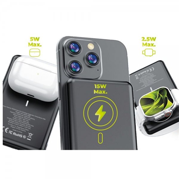 Mobile Origin 3-i-1 Powerbank 10.000 mAh MagSafe