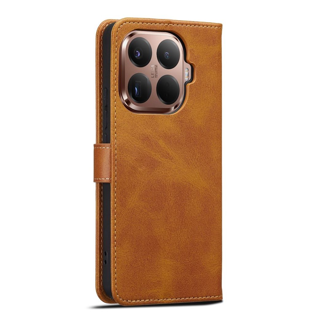 Lc.Imeeke Xiaomi 17T Etui med Kortholder Stativfunktion Lysebrun