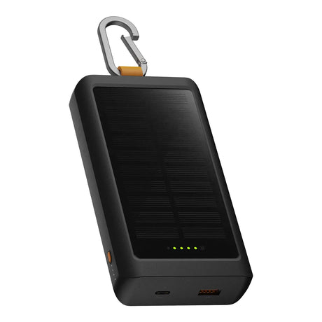 Xtorm Powerbank med solcelle og lommelygte Go2 10 000 mAh 20W Sort