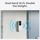 Reolink Video Doorbell Smart Video Dørklokke 2K Wi-Fi Hvid