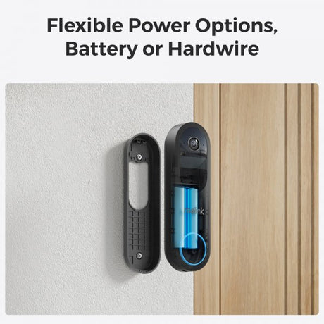 Reolink Video Doorbell Smart Video Dørklokke 2K Wi-Fi Sort