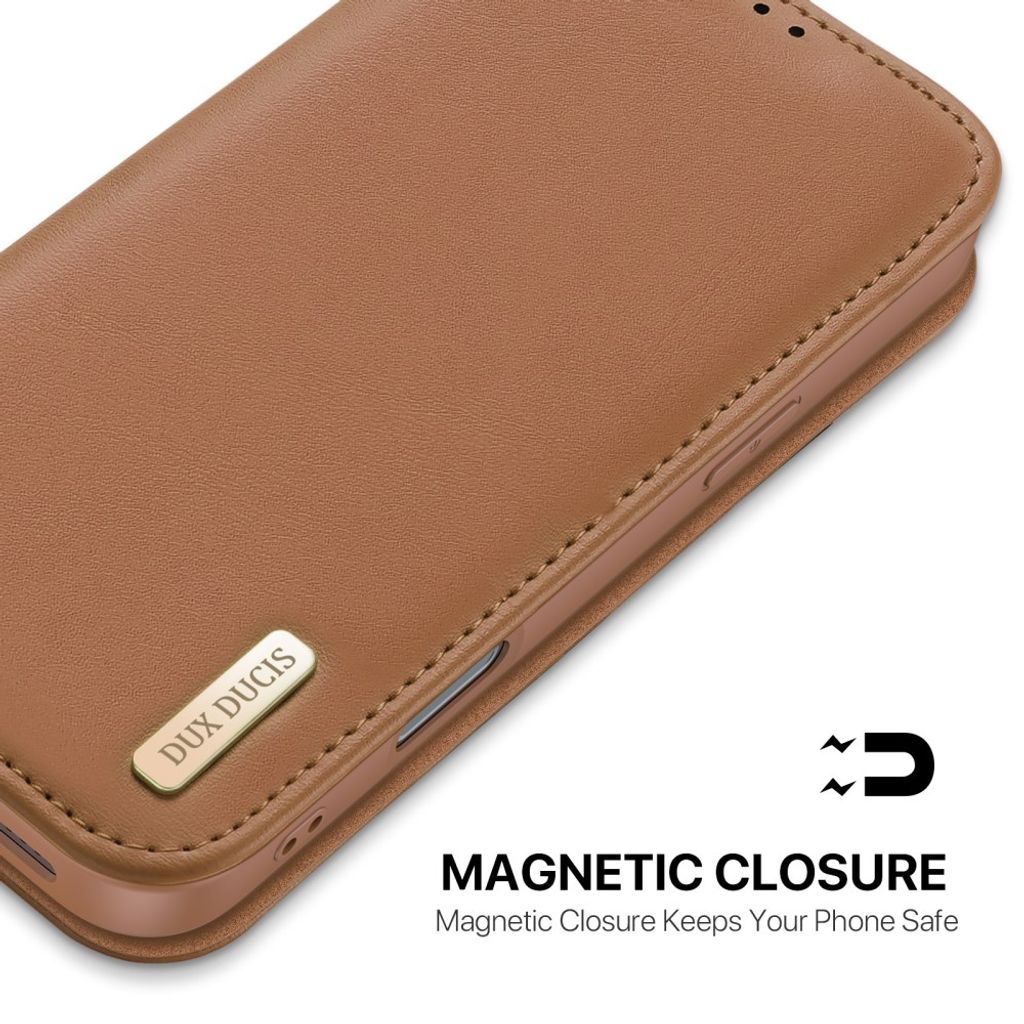 Dux Ducis iPhone 17 Pro Max/iPhone 18 Pro Max Etui Hivo Series Brun