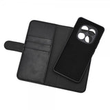 Essentials Xiaomi Redmi Note 14 Pro 5G Etui 2-i-1 Vegansk Læder Sort