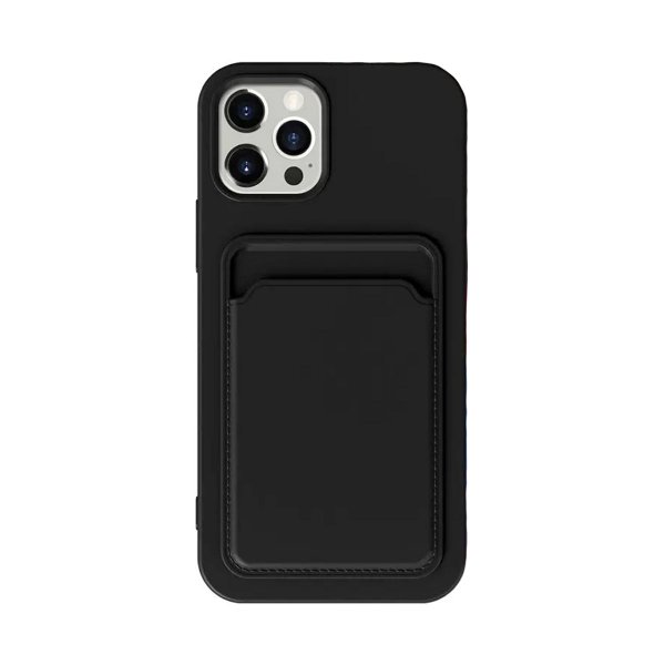 iPhone 14 Pro Cover Kortholder Sort