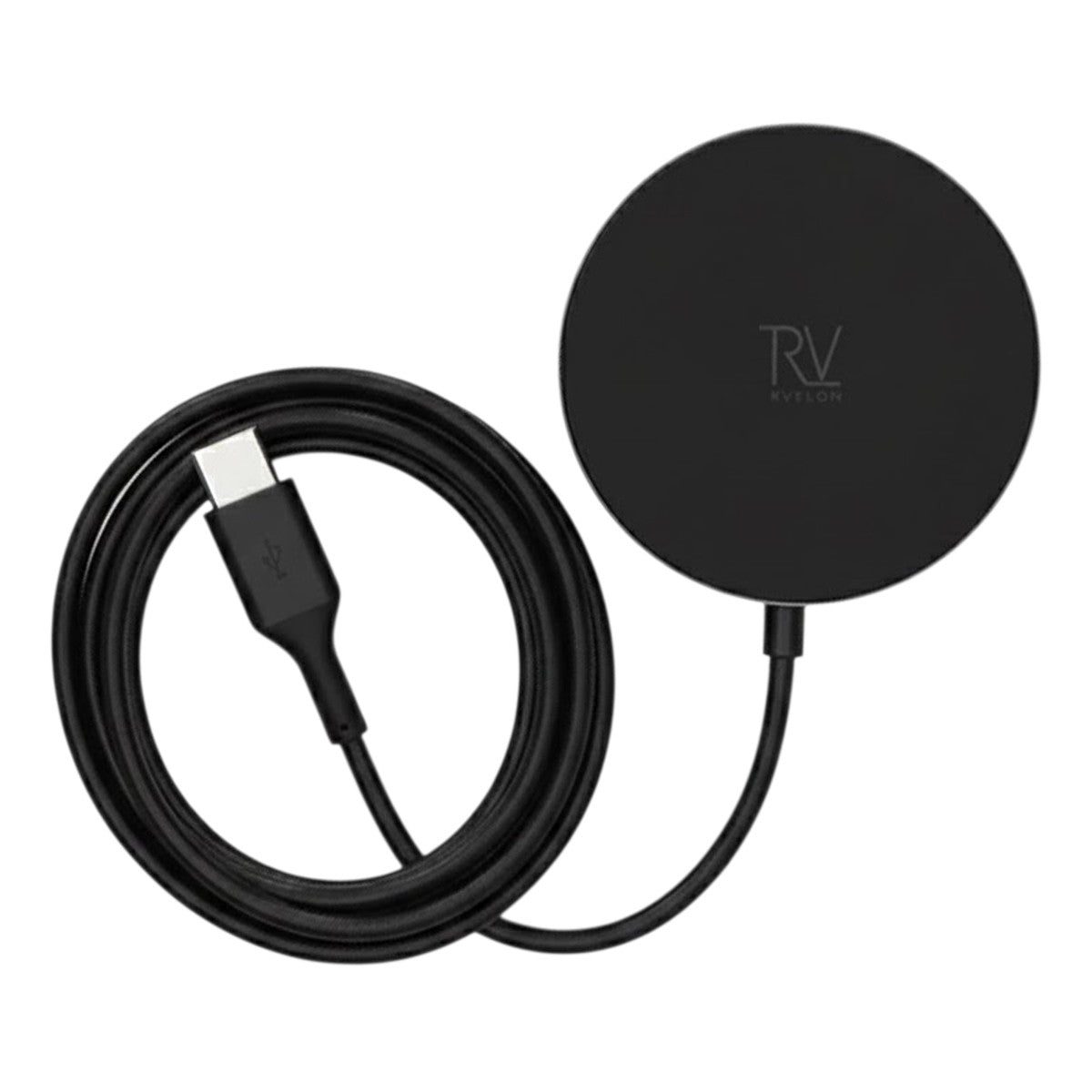 Rvelon Trådløs MagSafe Oplader med stativ Qi2 15W USB-C Sort