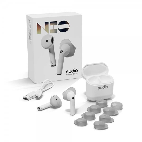 Sudio Høretelefoner True Wireless NIO Hvid