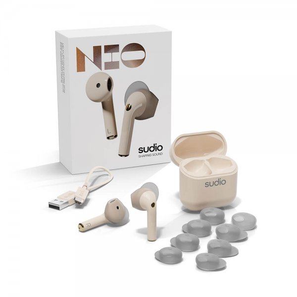 Sudio Hovedtelefoner True Wireless NIO Sand