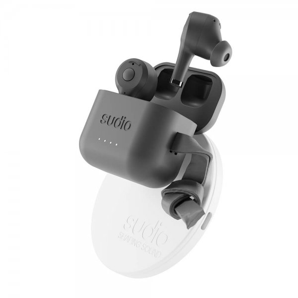 Sudio Høretelefoner ETT LAD+ Bundle QI Oplader TWS In-Ear Sort