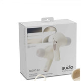 Sudio E2 Trådløse Høretelefoner In-Ear TWS ANC Chalk