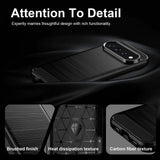Google Pixel 11 Pro XL Cover Børstet Kolfibertekstur Sort