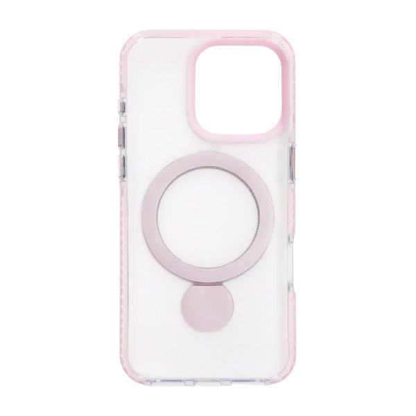 iPhone 16 Pro Max Cover Ringstander MagSafe Rosa