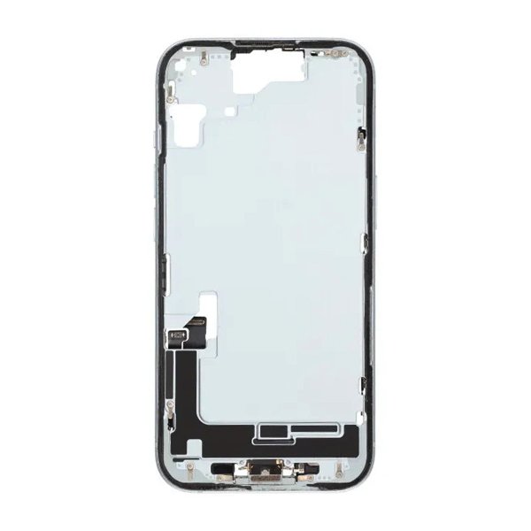 Mellemramme med smådele til iPhone 15 - Blå OEM