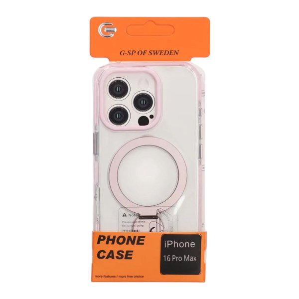 iPhone 16 Pro Max Cover Ringstander MagSafe Rosa
