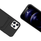 iPhone 14 Pro Cover Kortholder Sort