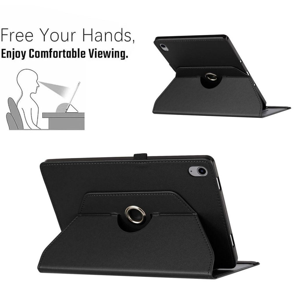 Samsung Galaxy Tab S12 Plus Etui 360 Grader Vridbar Sort
