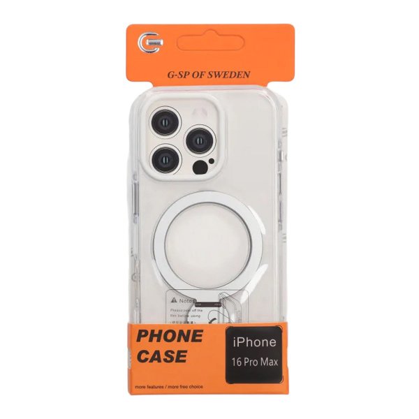 iPhone 16 Pro Max Cover Ringstativ MagSafe Transparent