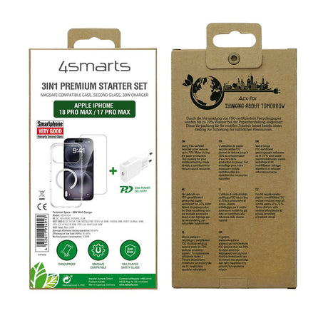 4smarts iPhone 17 Pro Max/iPhone 18 Pro Max 3in1 Premium-startsæt