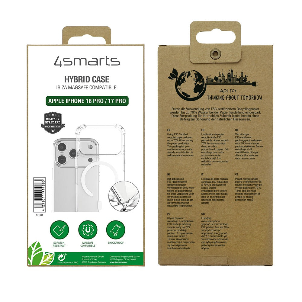 4smarts iPhone 17 Pro/iPhone 18 Pro Cover Ibiza MagSafe Klar
