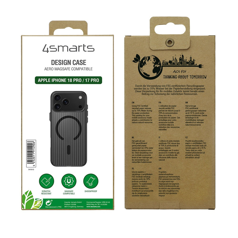 4smarts iPhone 17 Pro/iPhone 18 Pro Cover Aero MagSafe Sort